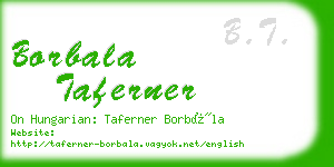 borbala taferner business card